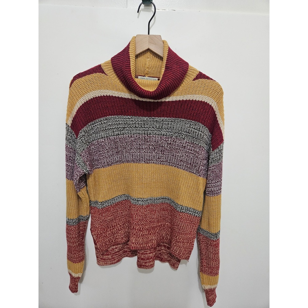 Urban Outfitters Striped Turtleneck Sweater Womens XS Multicolor Knit Pullover